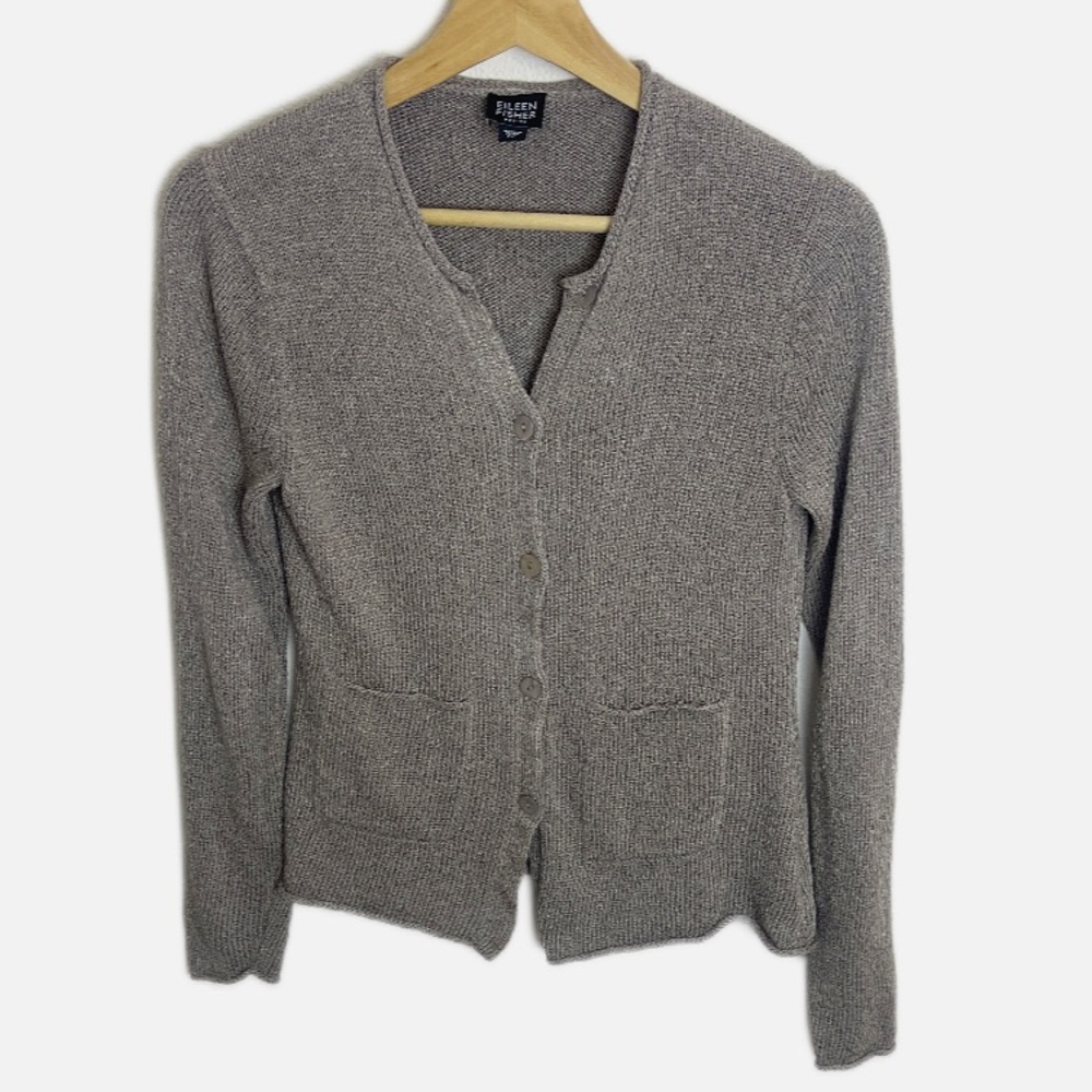 Eileen Fisher Silk Rayon cardigan SP